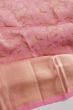 Kanchipuram Silk Brocade Baby Pink Saree