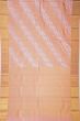 Kanchipuram Silk Leheriya Jaal Baby Pink Saree