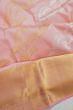 Kanchipuram Silk Leheriya Jaal Baby Pink Saree