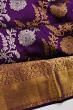 Kanchipuram Silk Jaal Purple Saree