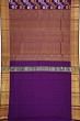 Kanchipuram Silk Jaal Purple Saree