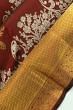 Kanchipuram Silk Jaal Maroon Saree