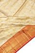 Kanchipuram Silk Tissue Brocade Gold Saree