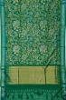 Ponduru Handspun Cotton All Over Jamdani Dark Green Saree