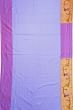 Paithani Silk Checks Lavender Saree With Akruthi Border