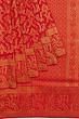 Kanchipuram Silk Brocade Red Saree