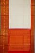 Kanchipuram Silk Jaal Off White Saree