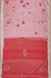 Ponduru Handspun Cotton All Over Jamdani Jaal Baby Pink Saree