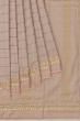 Kanchipuram Silk Horizontal Lines Baby Pink Saree With Zardosi Work