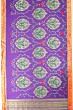 Paithani Silk Jaal Violet Saree With Single Muniya Border