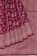 Kanchipuram Silk Antique Zari Jaal Maroon Saree