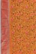 Paithani Silk Embroidery Half And Half Mustard Yellow Saree With Single Muniya Border