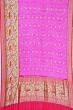 Banarasi Silk Bandhani Butta Pink Saree