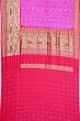 Banarasi Silk Bandhani Butta Pink Saree