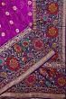 Banarasi Silk Bandhani Butta Purple Saree