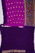 Banarasi Silk Bandhani Butta Purple Saree