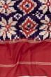 Telia Rumal Natural Dye Pochampally Cotton Double Ikat Violet Saree