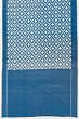 Pochampally Cotton Double Ikat Blue Saree