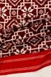 Pochampally Cotton Double Ikat Maroon Saree