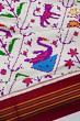 Patan Patola Silk Double Ikat 9 Figures White Saree