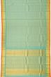 Kanchipuram Silk Horizontal Lines Blue Saree