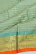 Kanchipuram Silk Horizontal Lines Blue Saree