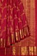 Kanchipuram Silk Oosi Lines And Jaal Pink Saree