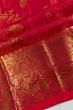 Kanchipuram Silk Oosi Lines And Jaal Pink Saree