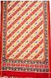 Patan Patola Silk Double Ikat Red And White Saree