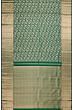 Kanchipuram Silk Brocade Bottle Green Saree