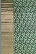 Kanchipuram Silk Brocade Bottle Green Saree