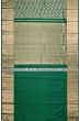 Kanchipuram Silk Brocade Bottle Green Saree