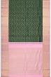 Kanchipuram Silk Brocade Bottle Green Saree