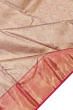 Kanchipuram Silk Tissue Brocade Pink Saree