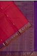 Classic Kanchipuram Silk Butta Dual Pink And Orange Saree