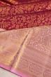 Kanchipuram Silk Brocade Maroon Saree