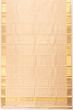 Kanchipuram Silk Vertical Lines Cream Dhoti With Kanduva