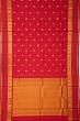 Kanchipuram Silk Paisley Butta Red Saree With Classic Border