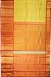 Kanchipuram Silk Tissue Jaal Gold Saree