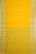 Kanchipuram Silk Butta Yellow Saree With Resham Border And Pallu