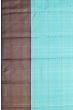 Kanchipuram Silk Checks Sky Blue Saree