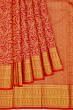 Kanchipuram Silk Brocade Red Saree