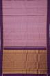 Kanchipuram Silk Checks And Butta Lilac Saree