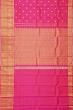 Kanchipuram Silk Oosi Lines And Butta Pink Saree