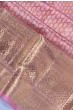 Kanchipuram Silk Tissue Brocade Pink Saree