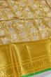 Kanchipuram Silk Tissue Brocade Gold Saree