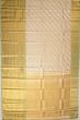 Kanchipuram Silk Tissue Brocade Silver Saree