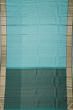 Kanchipuram Silk Brocade Sea Blue Saree