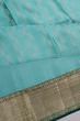 Kanchipuram Silk Brocade Sea Blue Saree