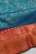 Kanchipuram Silk Brocade Sky Blue Saree